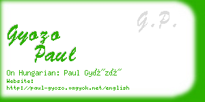 gyozo paul business card
